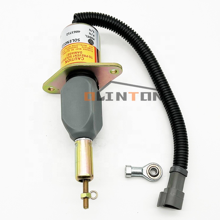 24V Fuel Shutdown Solenoid Valve 4063712 for PC300-7 Excavator 6CT8.3L 6D114 Engine