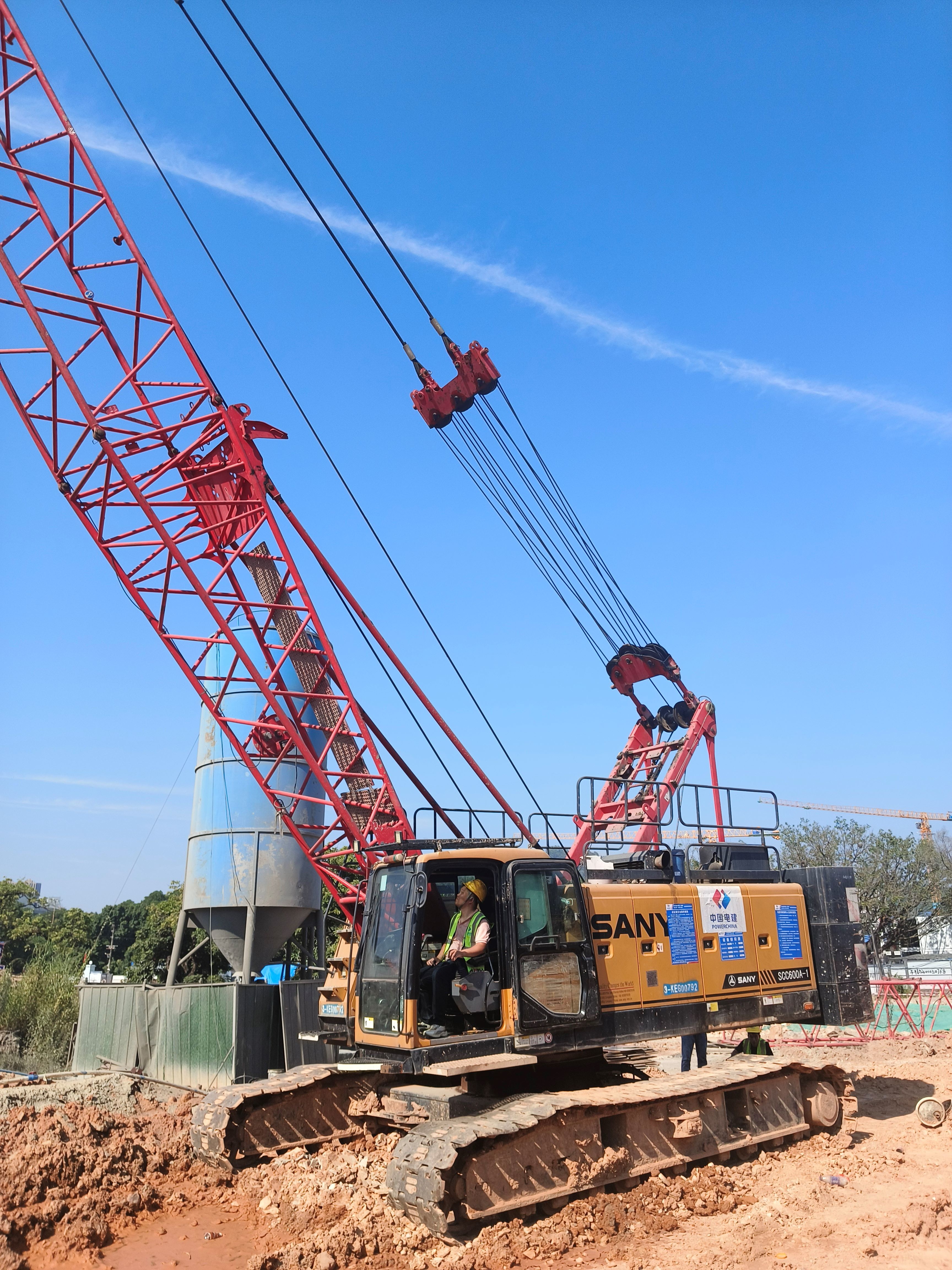2019 SANY 60 Tons Used Crawler Crane ISO9001 Certified 40m Lifting Height