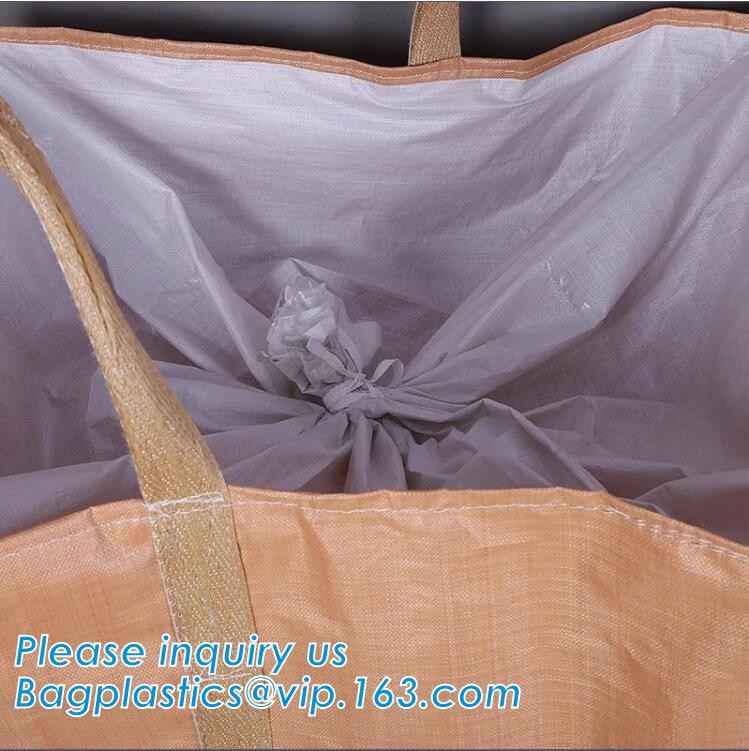 100% New Virgin Polypropylene PP Woven Big Bulk Bag Jumbo Bag FIBC For Packing Sand 1 Ton 1.5 Ton 2 Ton Made In package