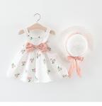 Summer New Children's Dress Clothing Girl Cute Cherry Sling Fruit Design Dress