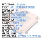 OEM Industrial Copper Aluminum Heat Sink Anticorrosive Durable