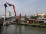 Coastal Construction Hydraulic Pile Driver High Accuracy For H Beam