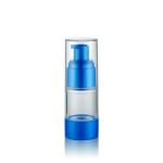 Anodized aluminum head cap vacuum bottle cosmetics in 15ml 20mlALUM plastic
