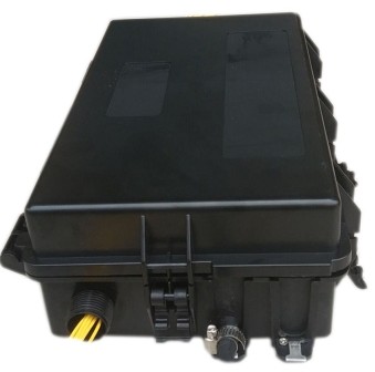 Black Small Terminal Box , Ftth Distribution Terminal Box 36 / 72 Fibers