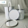 Buy cheap 1 Gallon White Paint Tin Cans Round Container 4 Liter Package Metal Cans from wholesalers