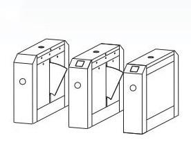 Buy cheap Anti Intrusion Metro 650mm Flap Barrier Gate Entrance from wholesalers