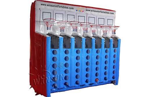 Buy cheap Inflatable Sport Game Inflatable Connect Four Basketball Games from wholesalers