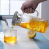Buy cheap Heat Resistant Beverage Glass Water Pitcher Durable High With Bamboo Lid from wholesalers