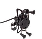 5V 2.5A Motorcycle Cell Phone Holder , Handlebar Dirt Bike Cell Phone Mount