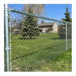 Hot Dip Galvanized 6' Tall Diamond Hole Chain Link Iron Wire Mesh Fence for