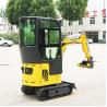 Buy cheap Multifunctions 1500kg Mini Track Excavator Earth Moving Machinery Compact Digger from wholesalers