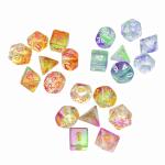 Color crystal resin desktop game dice set dnd dice