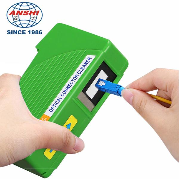 Buy cheap AS-FTTH-ACC-QJ-2 Optical Fiber Connector Cleaner Fiber Optic Connector Cleaning Tools Fiber Optic Cleaning Box from wholesalers