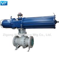 Buy cheap ISO9001 Emergency Shutdown Valve Pneumatic Actuator Ball Valve Trunnion Mounted product