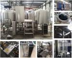 0.15 - 0.3Mpa 800l Micro Beer Brewing Equipment SS304 / 316 / Copper Material