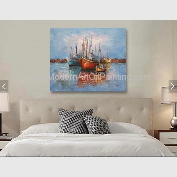 Buy cheap Home Decoration Ship At Sea Oil Painting 40 x 50 Hand Painted from wholesalers