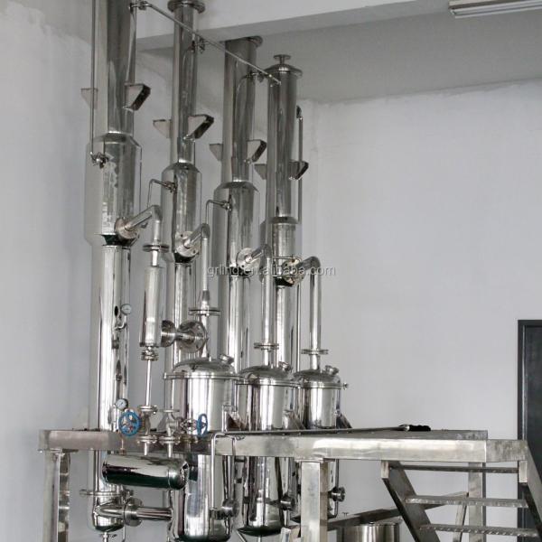 PLC Single Effect Falling Film Evaporator 1000-10000l/H Oil Distillation Ethanol