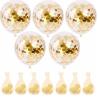 Buy cheap 50 Pcs Gold Confetti Balloons , 12 Inch Latex Party Balloons With Confetti Dots from wholesalers