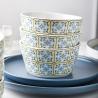 Buy cheap Light Blue Bohemia Ceramic Dinnerware Set Porcelain Kitchen Tabletop Stoneware Dinner Set Turkish from wholesalers