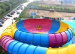Bowl Fiberglass Water Slide Kids Water Park Equipment 12 - 18M Platform Height