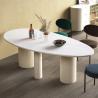 Buy cheap 2500kg Bearing Contemporary Marble Dining Table Oval Rock Top Table from wholesalers