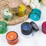 Aroma Candle Soy Handmade Candles Scented Candle Colorful Tin Jars Gift Set