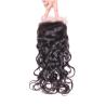Buy cheap Malaysian Free Part 13x4 Lace Closure No Tangle With Natural Hair Line from wholesalers