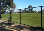 ISO 1200mm Height Steel Chain Link Fencing With PVC Coated