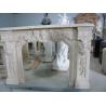 Buy cheap Nature Marble Statue fireplace mantel,China stone carving fireplaces supplier, decorative fireplace mantel for indoor from wholesalers