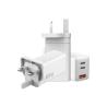 Buy cheap GaN Fast Charging Block 65W 3 Port USB Wall Charger Customized Logo from wholesalers