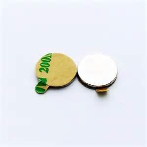 Buy cheap D12*1mm Strong Round Neodymium Magnet with 3M adhesive from wholesalers
