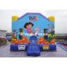 Buy cheap Inflatable Dora House Bouncer Combo , Commercial Jumping Castles for Rent / Hire from wholesalers