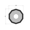 Buy cheap 50mm 8mm Tungsten Carbide Cutting Blade Heat Treatment Crop Cutter from wholesalers
