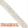 Buy cheap exquisite elastic stretch Crochet Lace trim handmade 7cm Cotton Lace from wholesalers