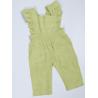 Buy cheap Little Girls Linen Fabric Dungarees Overalls Flutter Sleeve Jumpsuit Casual Wear from wholesalers