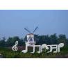 Buy cheap Modern White Painted Stainless Steel Outdoor Sculpture Of Musial Note from wholesalers