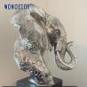 Buy cheap 3D Elephant Head Sculpture Stainless Steel High Durability from wholesalers