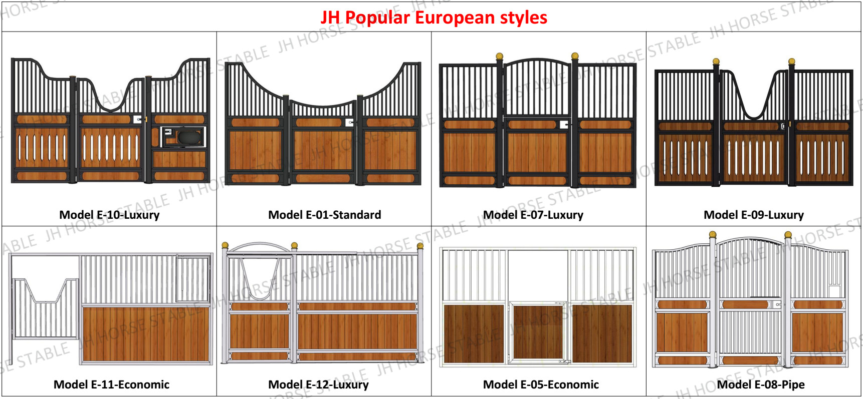 Jinghua customize a sliding bamboo door horse stable stall fronts