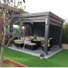 Buy cheap Aluminum waterproof louvered gazebo outdoor bioclimatic awning louvered system roof pergola from wholesalers