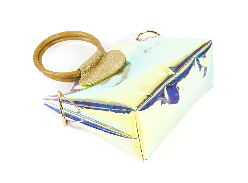 BPA Free Iridescent Clear Holographic Purse For Women