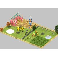 Buy cheap Commercial Colorful Outdoor Playground Equipment Slide Climbing Structure For product
