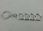 Fashionable And Promotional Keychain / Audi Key Chain With Chrome Plating