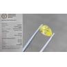 Buy cheap 1CT Pear Shape Certified Loose Diamond Synthetic Yellow Diamond from wholesalers