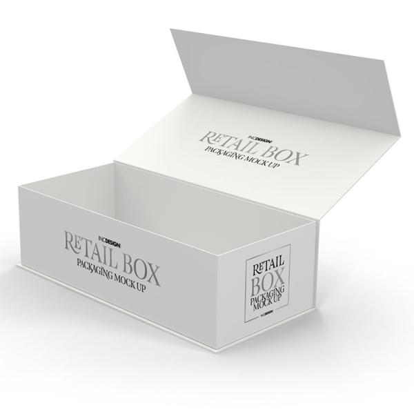 Cardboard Box with Magnetic Closure Silk Pillowcase Gift Box Rigid Paperboard