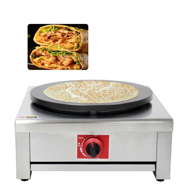 Buy cheap Restaurant LPG/NG Commercial Gas Roti Maker Single Head 40cm Crepe Maker Machine from wholesalers