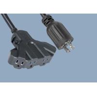 Buy cheap L14-30P Twist locking to NEMA 5-15R Receptacle Four 4 Outlet Protector Adapter product