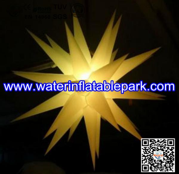 Buy cheap 1.5m Oxford Stars Inflatable Decoration With LED Light from wholesalers