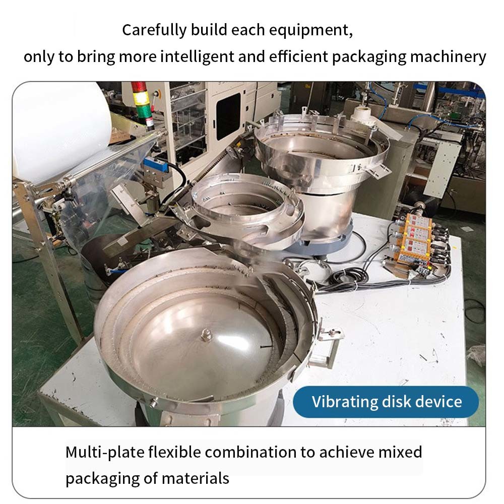 Full Automatic Screw Packing Machine Two Vibrators Bowls Hardware Bolt Nail Screw Counting Bag Packing Machine