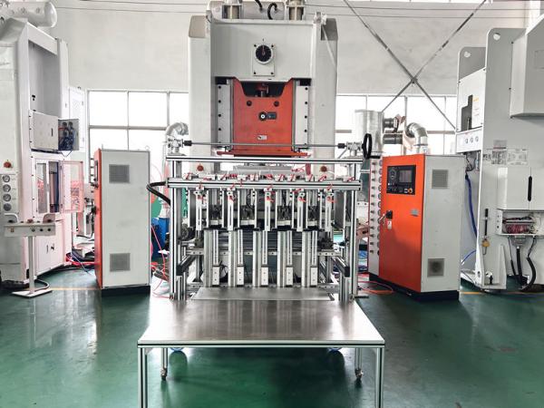 Buy cheap Disposable 5 Caivities Aluminium Foil Cup Making Machine Simense Motor from wholesalers
