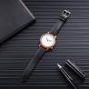 Buy cheap OEM Black Sandal Wood Watch Leather Band Mineral Glass SS Crown from wholesalers